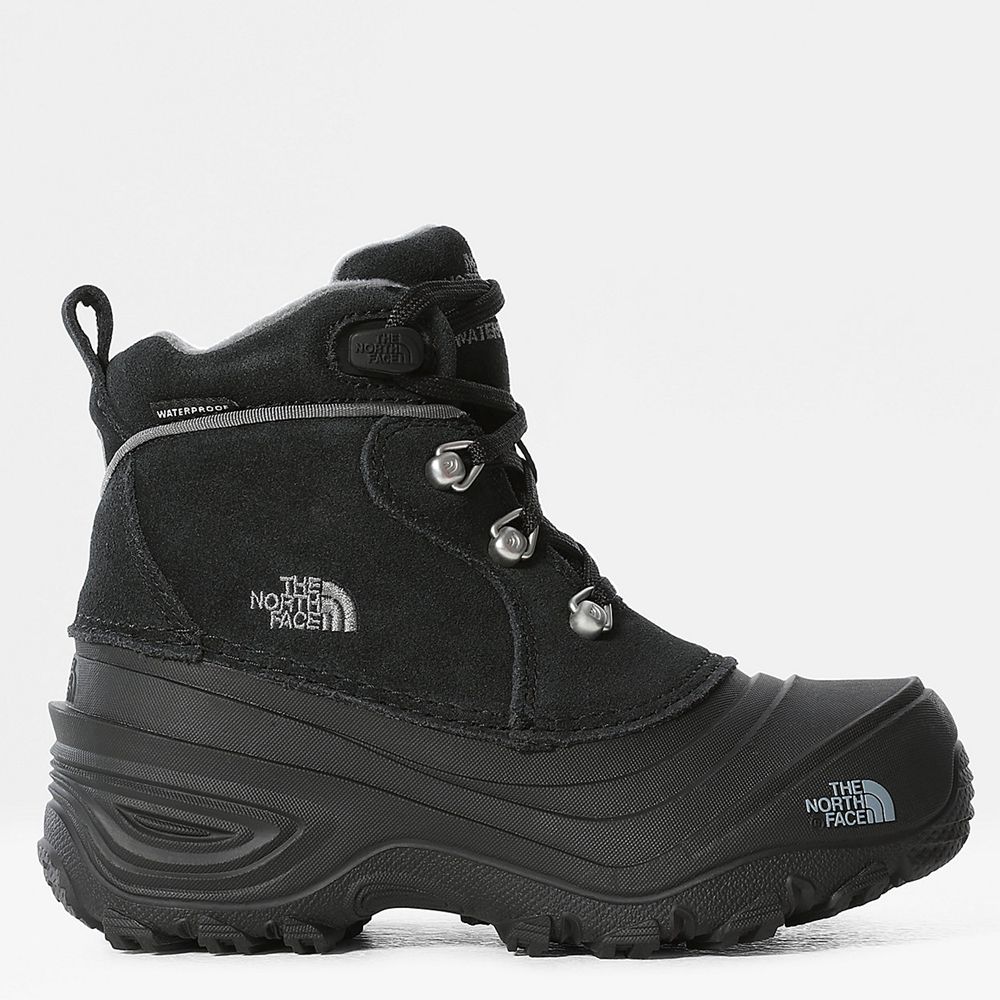 The North Face Boots Youth Australia - The North Face Chilkat Lace Ii Black / Grey (TLS-102437)